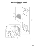 Heater duct/element assy-model asee8agw173tw01