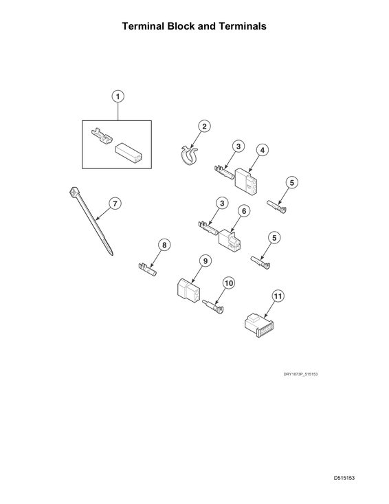 Terminal block & terminals