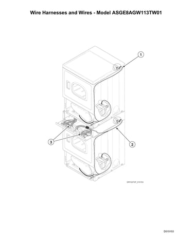Wire harnesses/wires-model asge8agw113tw01