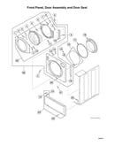 Front panel/door assy/door seal