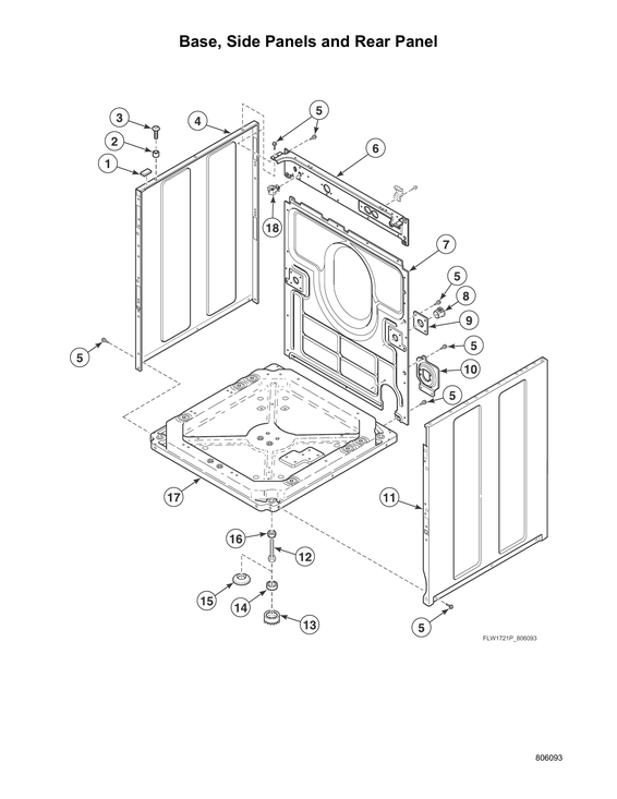 BASE/SIDE PANELS/REAR PANEL