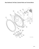 Rear bulkhead/felt seal/cylinder roller/terminal block