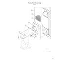 Speed Queen ATGE9AGP113TW01 heater duct assy diagram