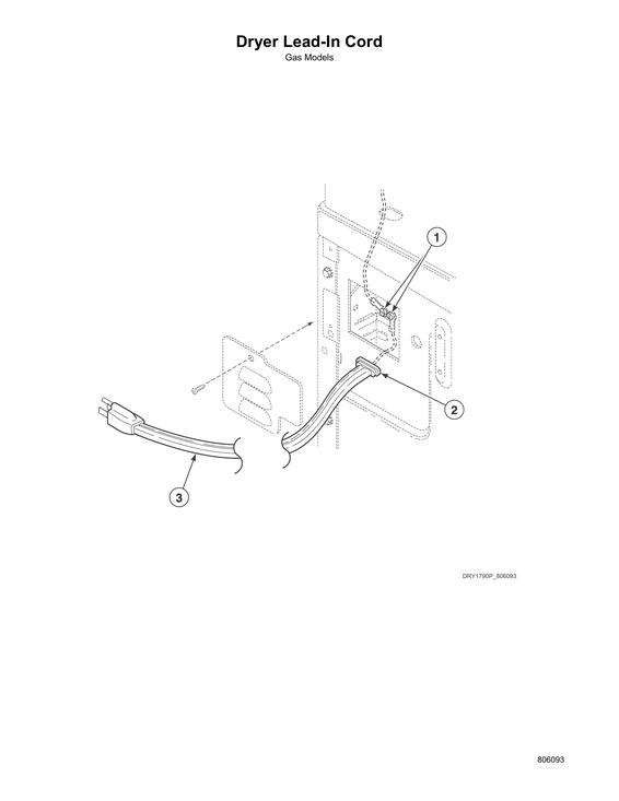 DRYER LEAD-IN CORD