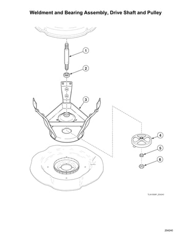 Weldment/bearing assy/drive shaft/pulley