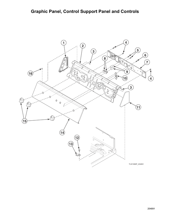 Graphic panel/control support panel/controls