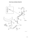 Drain hose/siphon break kit