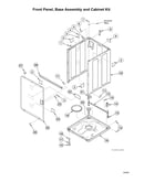 Front panel/base assy/cabinet kit