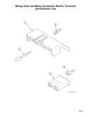Mixing valve/motor connection blocks/terminals/extractor tool