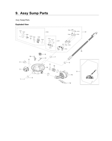 Sump parts assy