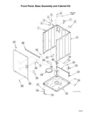 Front panel/base assy/cabinet kit