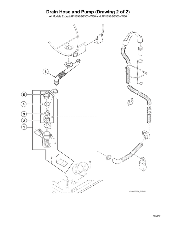 Drain hose/pump