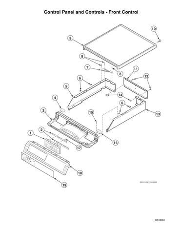 Control panel/front control