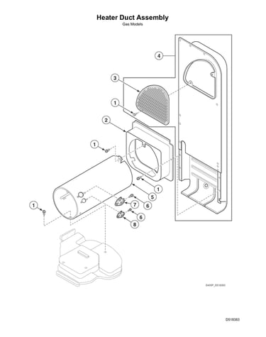 Heater duct assy