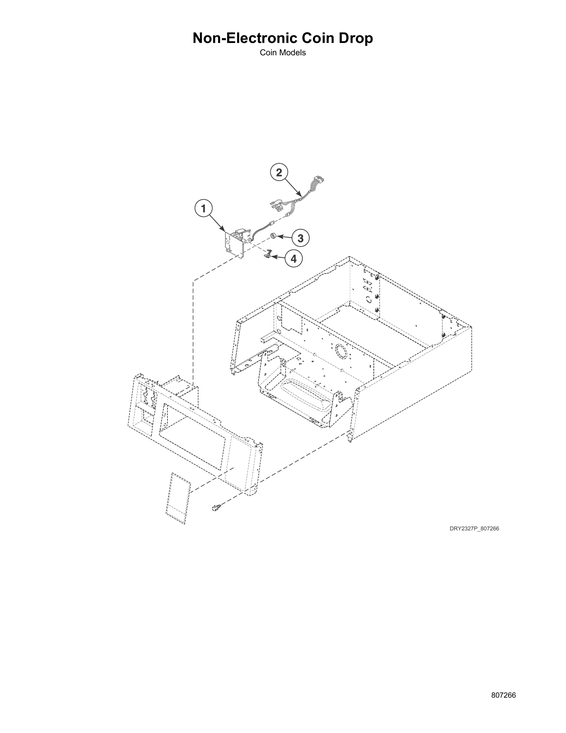 Non-electronic coin drop-coin models