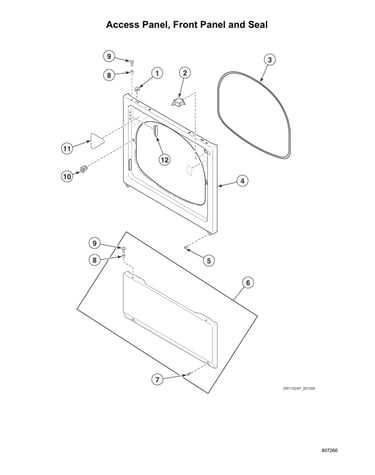 Access panel/front panel/seal