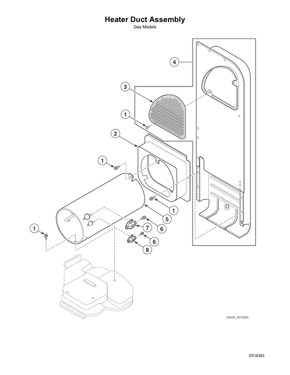 Heater duct assy