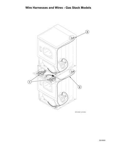Wire harnesses/wires-gas stacked models