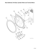 Rear bulkhead/felt seal/cylinder roller/terminal block
