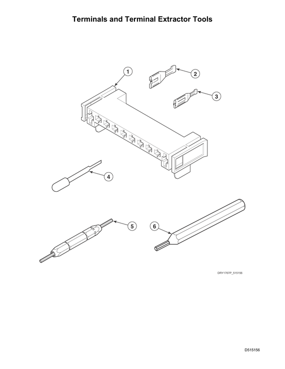 Terminals/terminal extractor tools