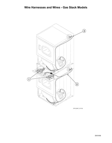 Wire harnesses/wires-gas stack models