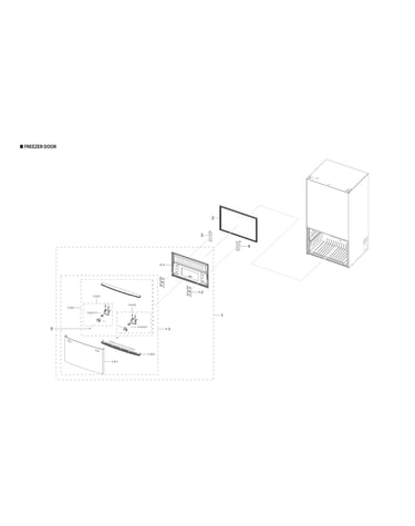 Freezer door parts