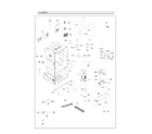 Samsung RF28HFEDBSR/AA-22 cabinet parts diagram