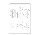 Samsung RF28HFEDBSR/AA-22 left refrigerator door parts diagram