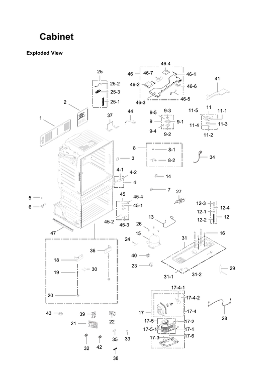Cabinet parts