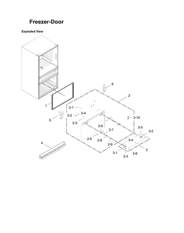 Freezer door parts