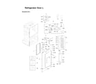 Samsung RF28JBEDBSG/AA-08 left refrigerator door parts diagram