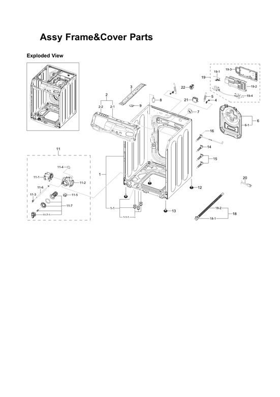 Frame & cover assy