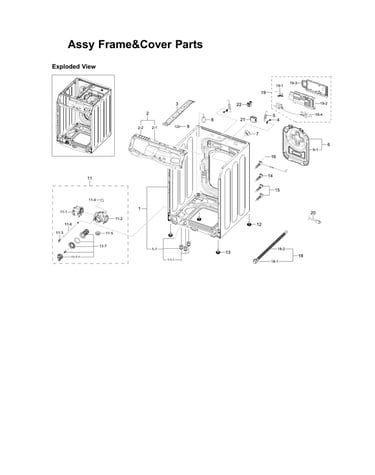 Frame & cover assy