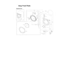 Samsung WF45N5300AW/US-51 front parts assy diagram