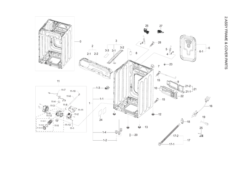 Frame & cover assy