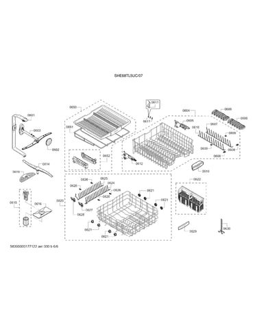 Spray arms/racks