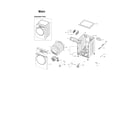 Samsung DV337AGG/XAA-01 main assy diagram