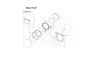 Samsung DV337AGG/XAA-01 front assy diagram