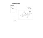 Samsung DV337AGG/XAA-01 control panel assy diagram