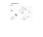 Samsung DV337AGG/XAA-01 motor duct assy diagram