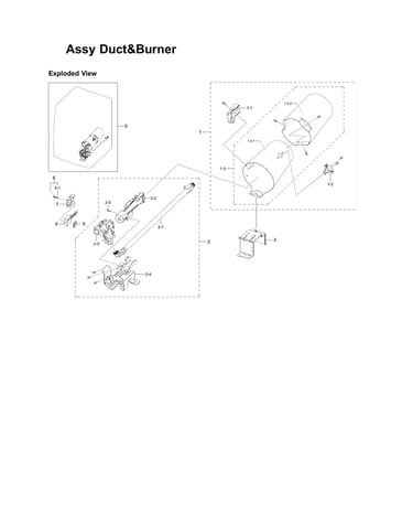 Duct & burner assy