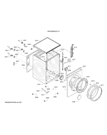 Tub/front panel