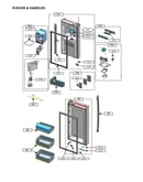 Refrigerator door & handles