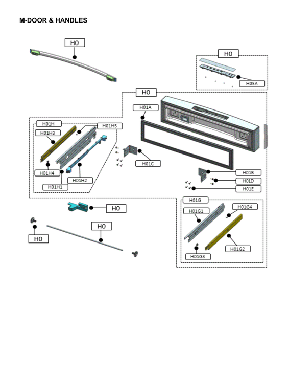 Machine door & handles