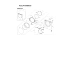 Samsung DV419AGU/XAA-03 front & door assy diagram