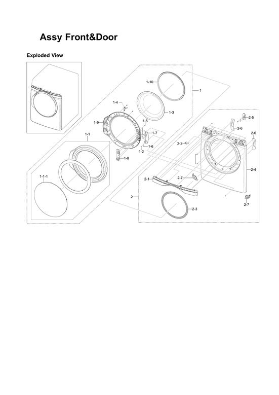 Front & door assy