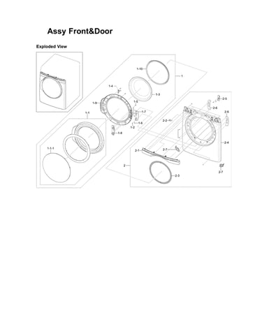 Front & door assy