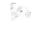 Samsung DV419AGU/XAA-03 drum assy diagram