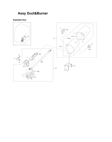 Duct & burner assy