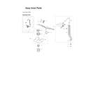 Samsung DW80B7071UG/AA-00 inner parts assy diagram